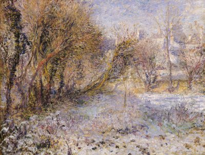 Sneeuwlandschap door Pierre Auguste Renoir